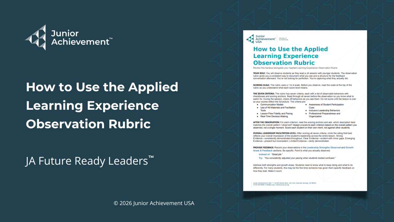 How to Use the Observation Rubric One-Pager PDF thumbnail